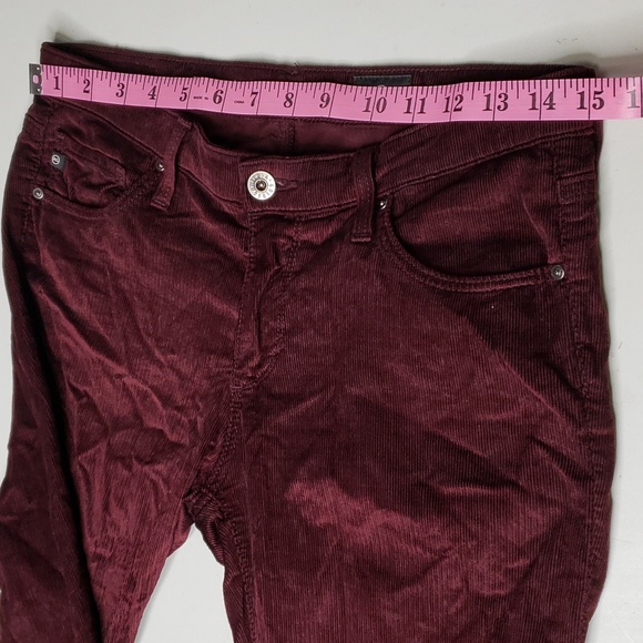 AG Adriano Goldschmied The Legging Low Rise Skinny Corduroy Jeans Size 26 Y2K - Picture 10 of 16